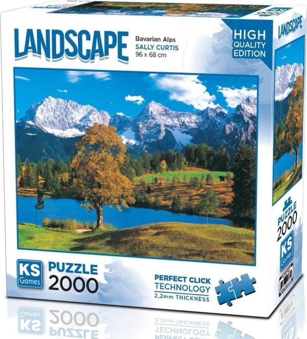 Ks Games 2000 Parça Bavyera Alpleri Puzzle - Sally Curtis - Image 1