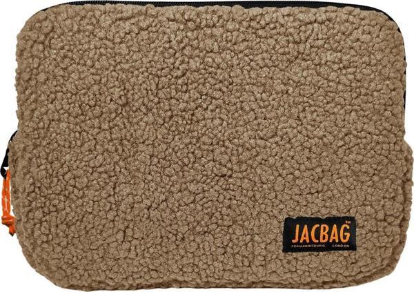 Jacbag Teddy Bej/Turuncu Peluş Kız Çocuk Tablet Çantası - Image 1