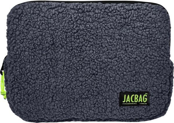 Jacbag Teddy Gri/Sarı Peluş Erkek Çocuk Tablet Çantası - Image 1
