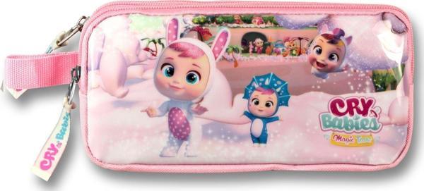 Ümit Çanta Cry Babies Tavşan Kulaklar Pembe Kız Çocuk Kalem Çantası - İki Bölmeli - Image 1