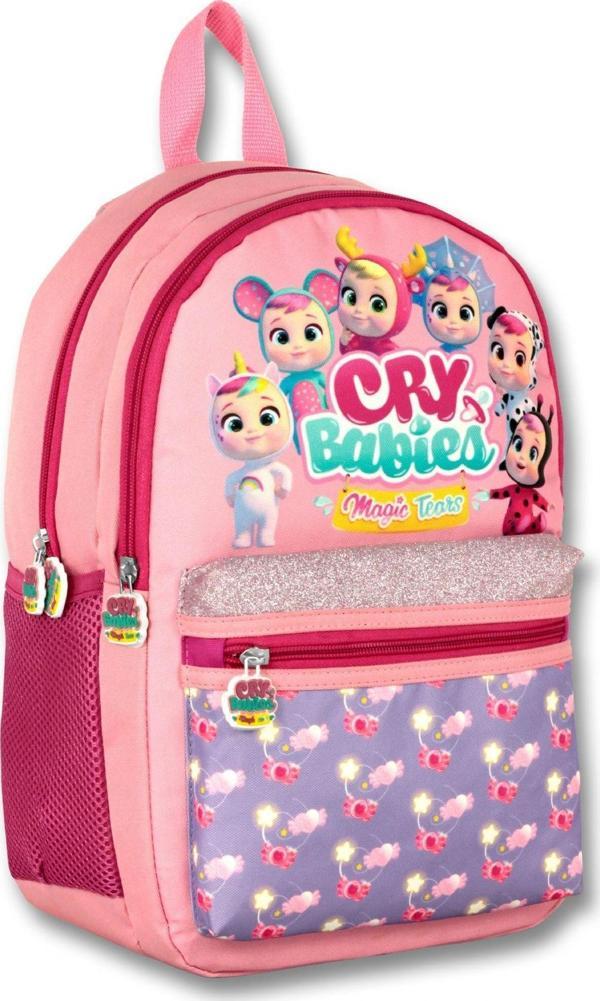 Cry Babies Fantasy Kız Çocuk Simli İlkokul Sırt Çantası - Pembe - Image 1