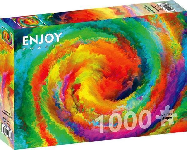 Enjoy 1000 Parça Renkli Girdap Puzzle - Gradient - Image 1
