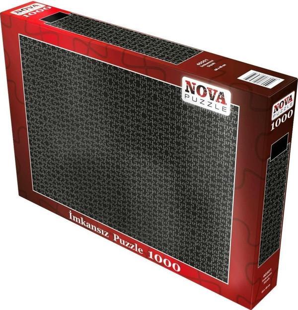 Nova Puzzle 1000 Parça İmkansız Puzzle - Siyah - Fantastik Kesim - Image 1