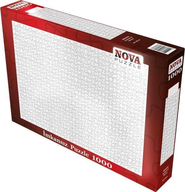 Nova Puzzle 1000 Parça Beyaz İmkansız Puzzle - Fantastik Kesim - Profesyonellere Özel - Image 1