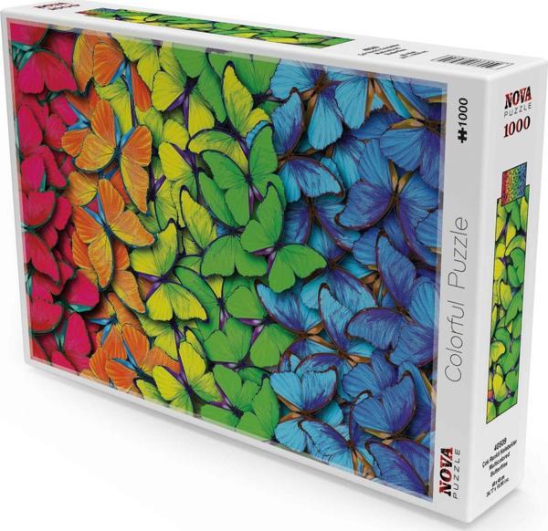 Nova Puzzle 1000 Parça Çok Renkli Kelebekler Puzzle - Image 1