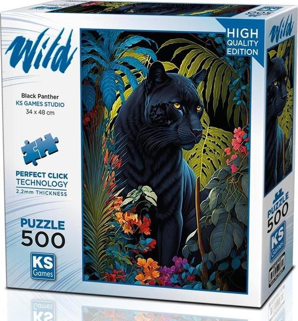 Ks Games 500 Parça Kara Panter Puzzle -  - Image 1