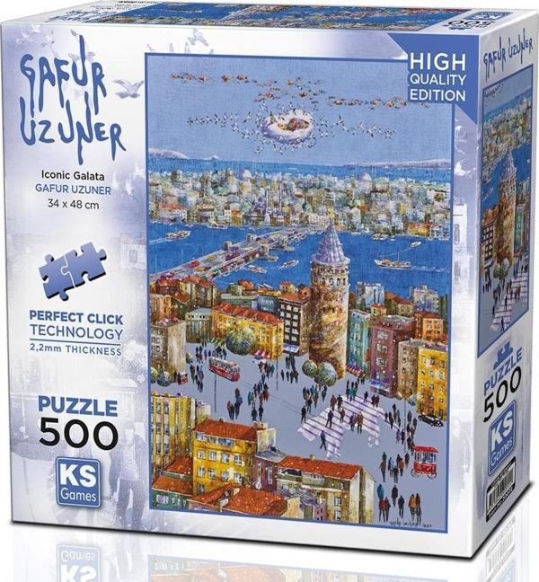 Ks Games 500 Parça Galata Kulesi Puzzle - Gafur Uzuner - Image 1