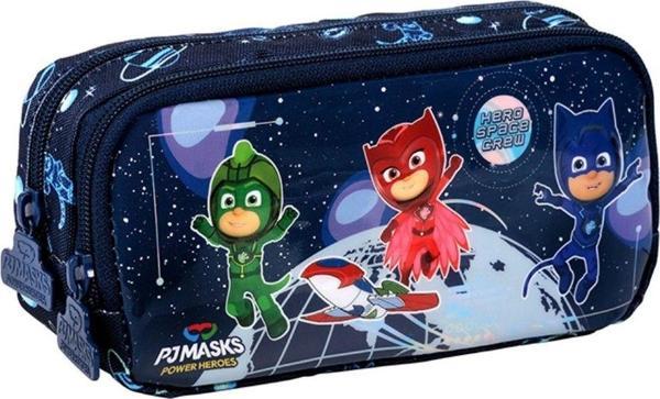 Me Çanta PJ Mask Space Lacivert Erkek Çocuk Kalemlik - İki Bölmeli - Image 1