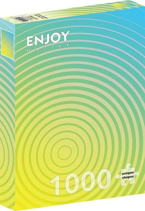 Enjoy Puzzle 1000 Parça Yeşil/Sarı Gradyan Puzzle - Image 1