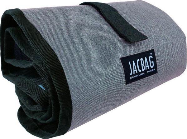 Jacbag Senior XL Lastik Ayraçlı Cepli Katlanır Gri Sanatsal Kalem Çantası - Image 1