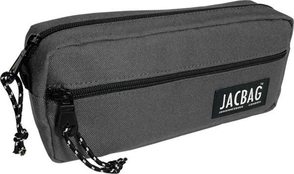 Jacbag Çift Fermuarlı Gri Erkek Çocuk Kalem Kutusu - Image 1