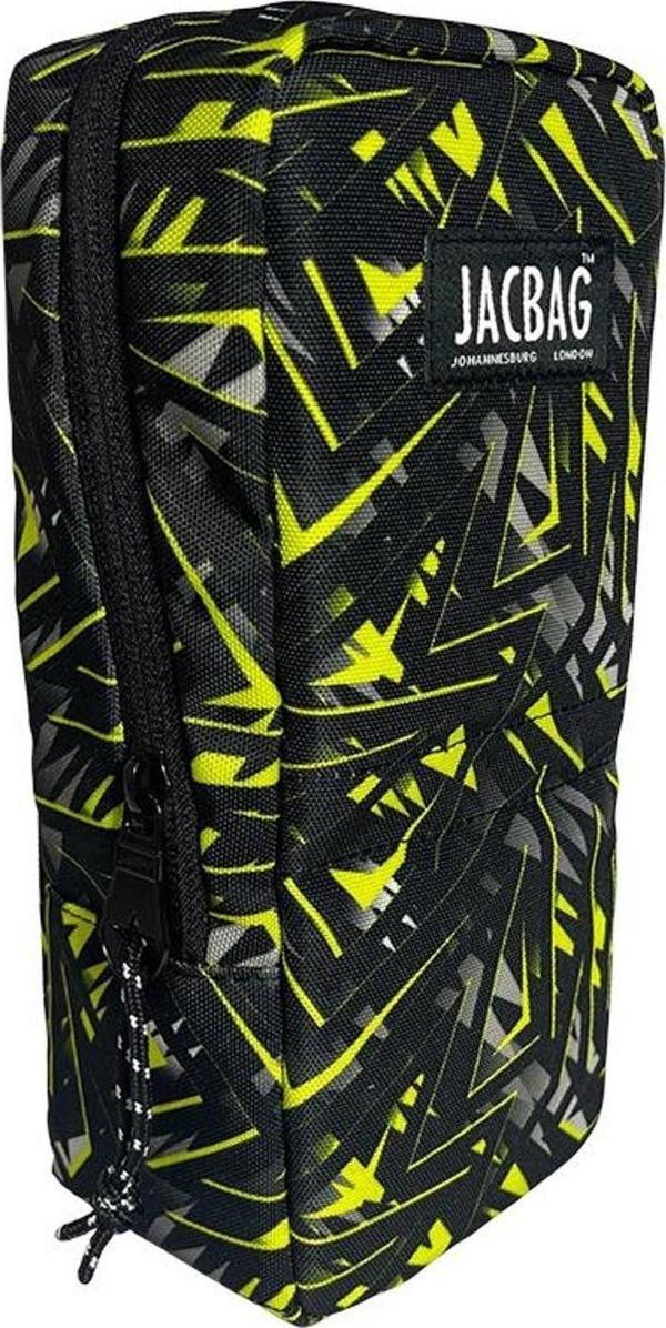 Jacbag Sarı Geometrik Unisex Masaüstü Büyük Kalemlik/Kalem Çantası - Image 1