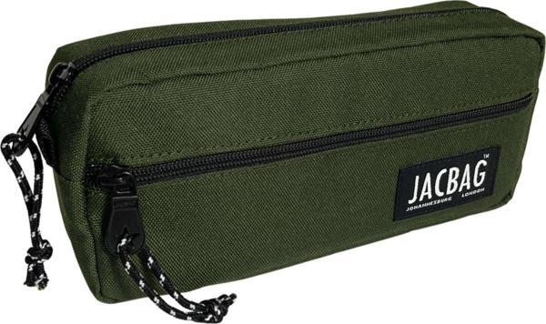 Jacbag Çift Fermuarlı Haki Yeşil Erkek Çocuk Kalem Kutusu - Image 1