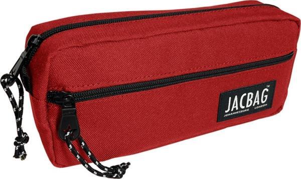 Jacbag Çift Fermuarlı Kırmızı Kız Çocuk Kalem Kutusu - Image 1