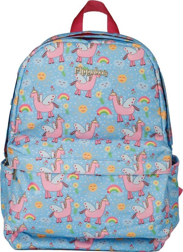 Pippa Lamacorn Mavi Kız Çocuk Okul Çantası (Üç Gözlü) - Image 1