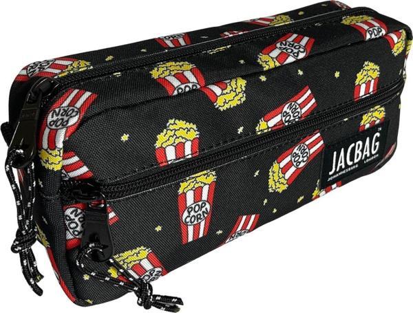 Jacbag Çift Fermuarlı Popcorn Kız ve Erkek Çocuk Kalem Kutusu - Image 1