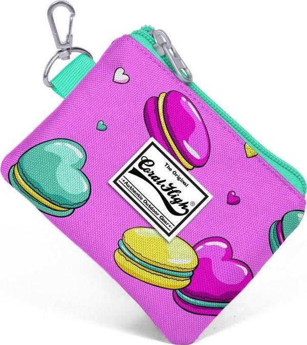 Coral High Kids Makaron Desenli Bozuk Para Çantası - Pembe - Kız Çocuk 21711 - Image 1