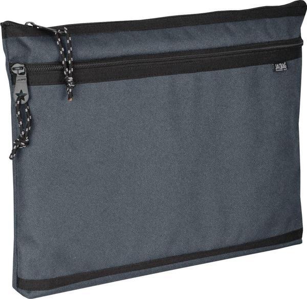 Jacbag Gri Erkek A4 Zip Folder İki Bölmeli Dosya ve Evrak Çantası - Image 1