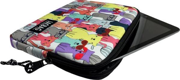 Jacbag Sarı Kedi Kız ve Erkek Çocuk Tablet Çantası/Kılıfı (Suya Dayanıklı Malzeme) - Image 1