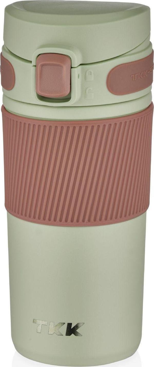 TKK 450 ml Yeşil Paslanmaz Çelik Termos Matara - Kahve Kupası/Termosu - Image 1