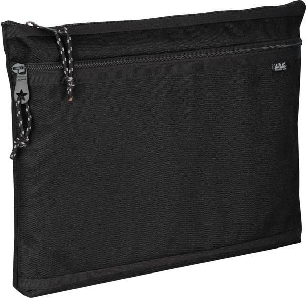 Jacbag Siyah Kadın/Erkek A4 Zip Folder İki Bölmeli Dosya ve Evrak Çantası - Image 1