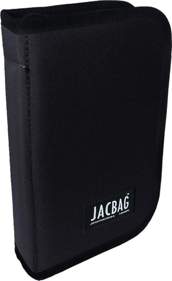 Jacbag Siyah Sert Kapaklı Lastikli Düzenleyici Organizer Kalemlik - Image 1