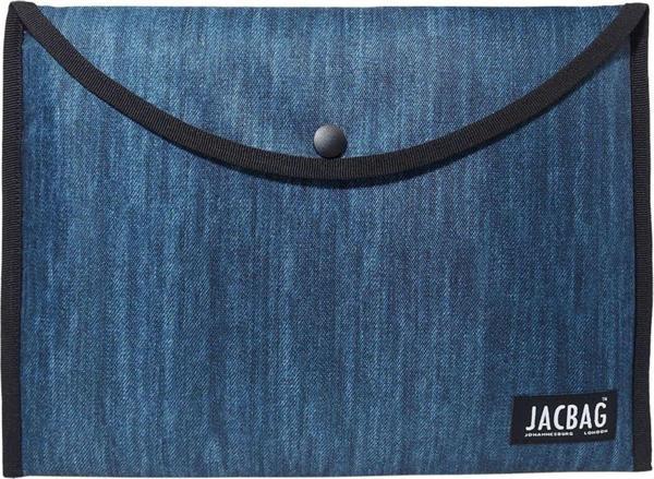 Jacbag Kot Desenli Erkek A4 Çıtçıtlı Dosya Defter Tablet ve Evrak Çantası - Image 1