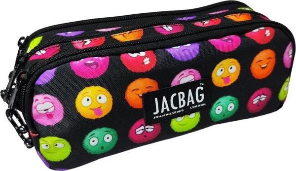 Jacbag Üç Bölmeli Çocuk ve Yetişkin Kalem Çantası - Emoji - Image 1