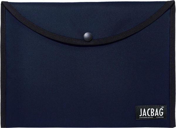 Jacbag Lacivert Erkek A4 Çıtçıtlı Dosya Defter Tablet ve Evrak Çantası - Image 1