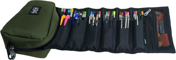 Jacbag Haki Yeşil Organizer Roll Up Düzenleyici Kalem Kutusu/Kalemlik - Image 1