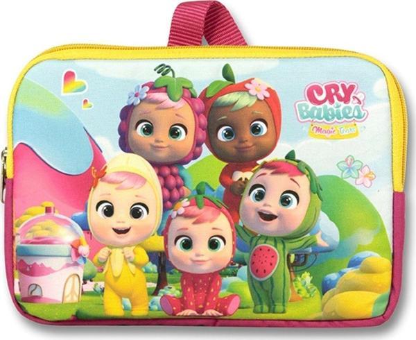 Cennec Yatay CRY Babies Sarı Yeşil Tablet Çantası - Kız Çocuk - 10,9 inç ve Altındaki Tabletler İçin Uyumlu - Image 1