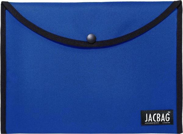 Jacbag Saks Mavi Erkek A4 Çıtçıtlı Dosya Defter Tablet ve Evrak Çantası - Image 1