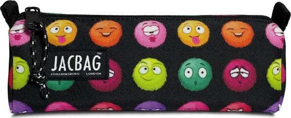 Jacbag Emoji Kız Çocuk Tek Bölmeli Üçgen Okul ve Ofis Kalem Kutusu - Image 1