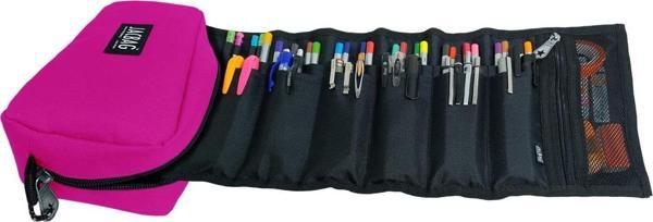 Jacbag Mercan Pembe Organizer Roll Up Düzenleyici Kalem Kutusu/Kalemlik - Image 1
