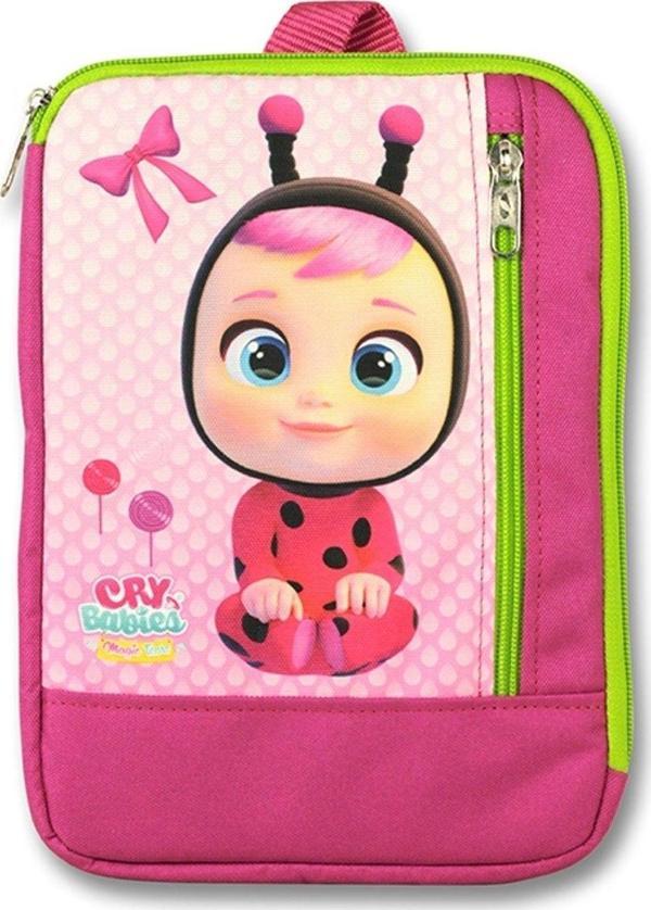 Cennec Dikey Pembe CRY Babies Kız Çocuk Tablet Çantası - (10,9 İnç ve Altı Tabletler İçin Uyumlu) - Image 1