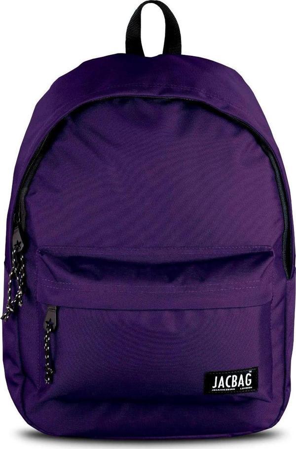 Jacbag Classic İki Bölmeli Mor Okul Günlük Seyahat Sırt Çantası - Image 1
