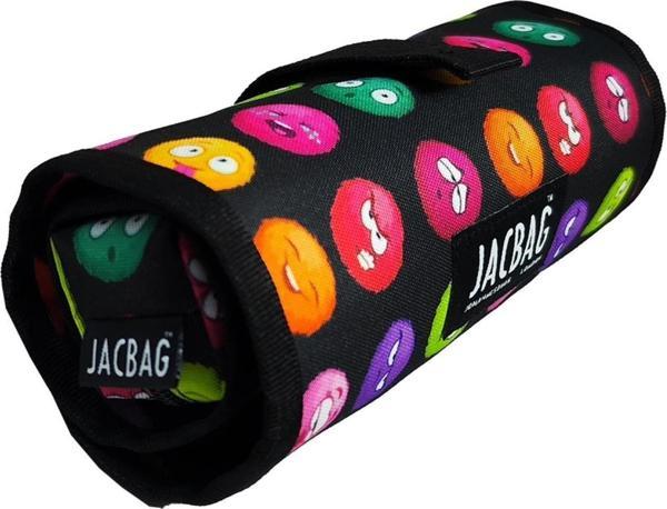 Jacbag Emoji Senior Sanatsal Rulo Organizer Kalem Çantası (Siyah/Renkli - Kız Çocuk/Kadın) - Image 1