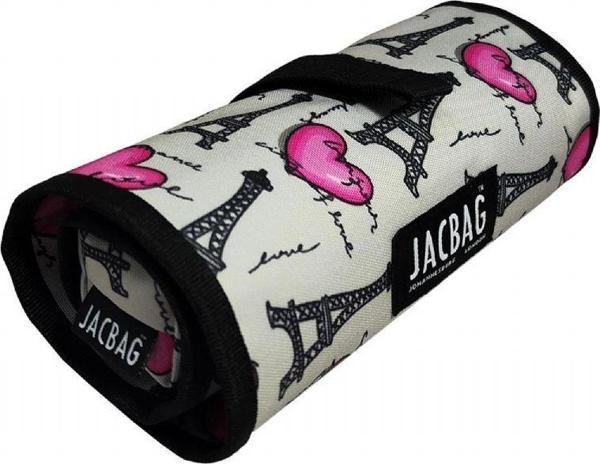 Jacbag Paris Senior Sanatsal Rulo Organizer Kalem Çantası (Gri/Pembe - Kız Çocuk/Kadın) - Image 1