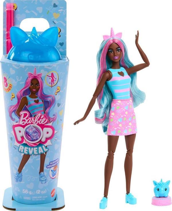 Barbie Pop Reveal Milkshake Serisi - Mavi Unicorn JCN86 - Image 1