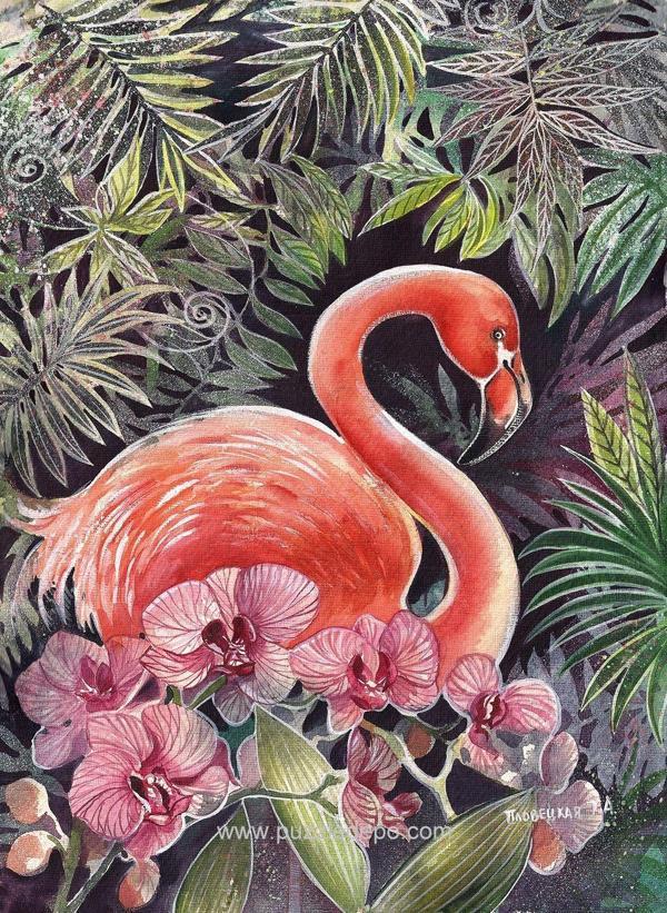 Nova 41097 Flamingo Puzzle - 1000 Parça - Tatiana Plovetskaya - Image 1