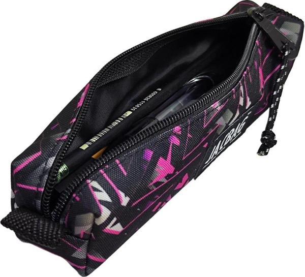 Jacbag Prizma Jac Tek Bölmeli Pembe Geometrik Kız Çocuk Kalemlik - Image 1