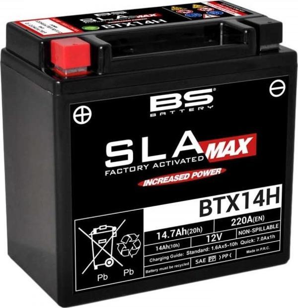 Bs Akü Sla (kuru) Max Btx14h 12v12ah 2007-2010 Piaggio Carnaby 200 - Image 1