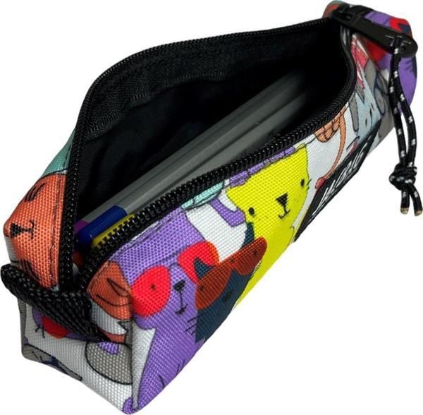 Jacbag Prizma Jac Tek Bölmeli Sarı Kedi Kız Çocuk Kalemlik - Image 1