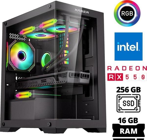 Xaser Xsr1013 i5 7400 16GB Ram 256GB SSD 4GB RX550 Ekran Kartı Masaüstü Oyun Bilgisayarı - Image 1