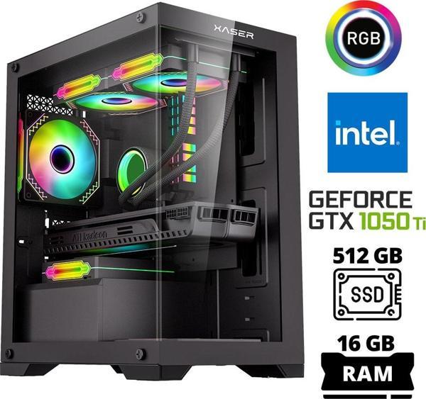 Xaser Xsr1020 i5 7400 16GB Ram 512GB SSD 4GB GTX1050 Ti Ekran Kartı Masaüstü Oyun Bilgisayarı - Image 1