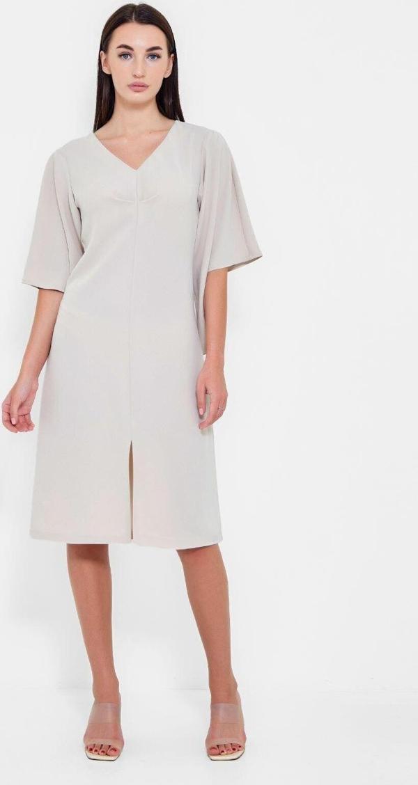 Modatalika Kadın Önden Yırtmaçlı Midi Elbise - Image 1