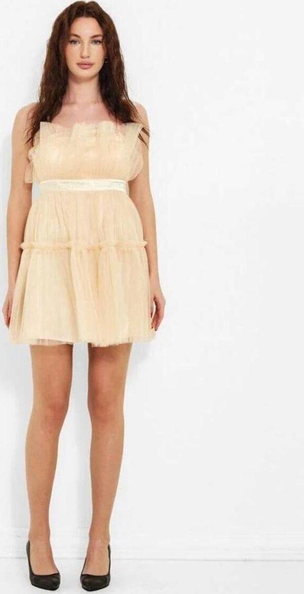 Modatalika Kadın Tüllü Kabarık Mini Parti Elbisesi - Image 1