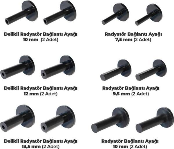 Prolektro 12 Adet Radyatör Bağlantı Ayağı Seti - Image 1