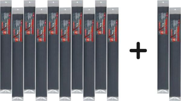 Prolektro E (Pe) Siyah Geniş Plastik Kaynak Elektrodu - 10 Paket Alana 2 Paket Elektrot - Image 1