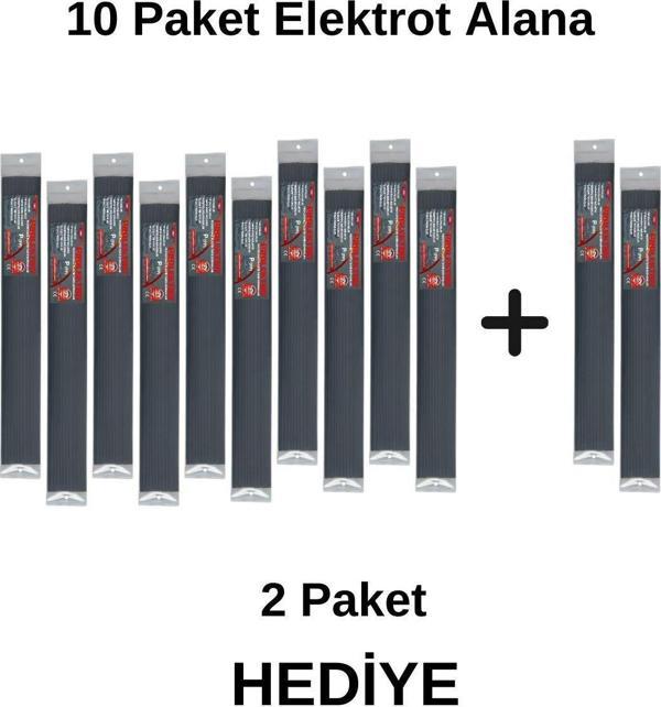 Prolektro P (Pp) Siyah Geniş Plastik Kaynak Elektrot 10 Paket Alana 2 Paket Hediye - Image 1